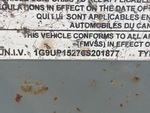 General Appearance with Numéro de série/Numéro d'identification du véhicule automobile