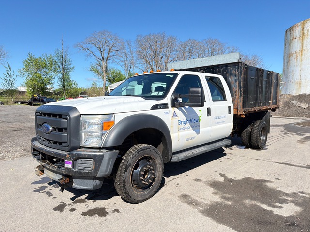 2016 Ford F-450 XL 4x2 Crew Cab Flatbed Dump Truck
