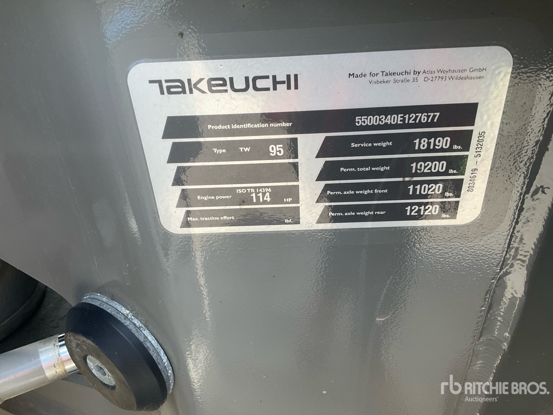 Photo of a 2024 Takeuchi TW95C2HS