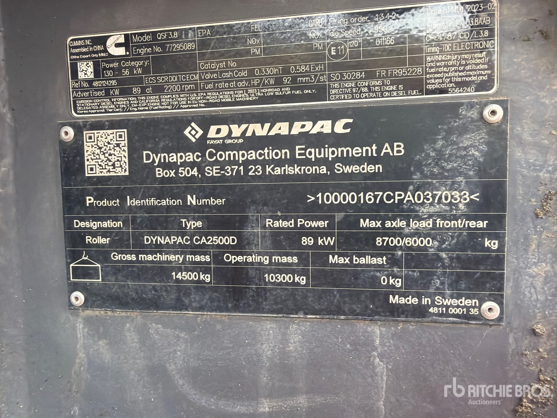 2023 Dynapac CA2500D