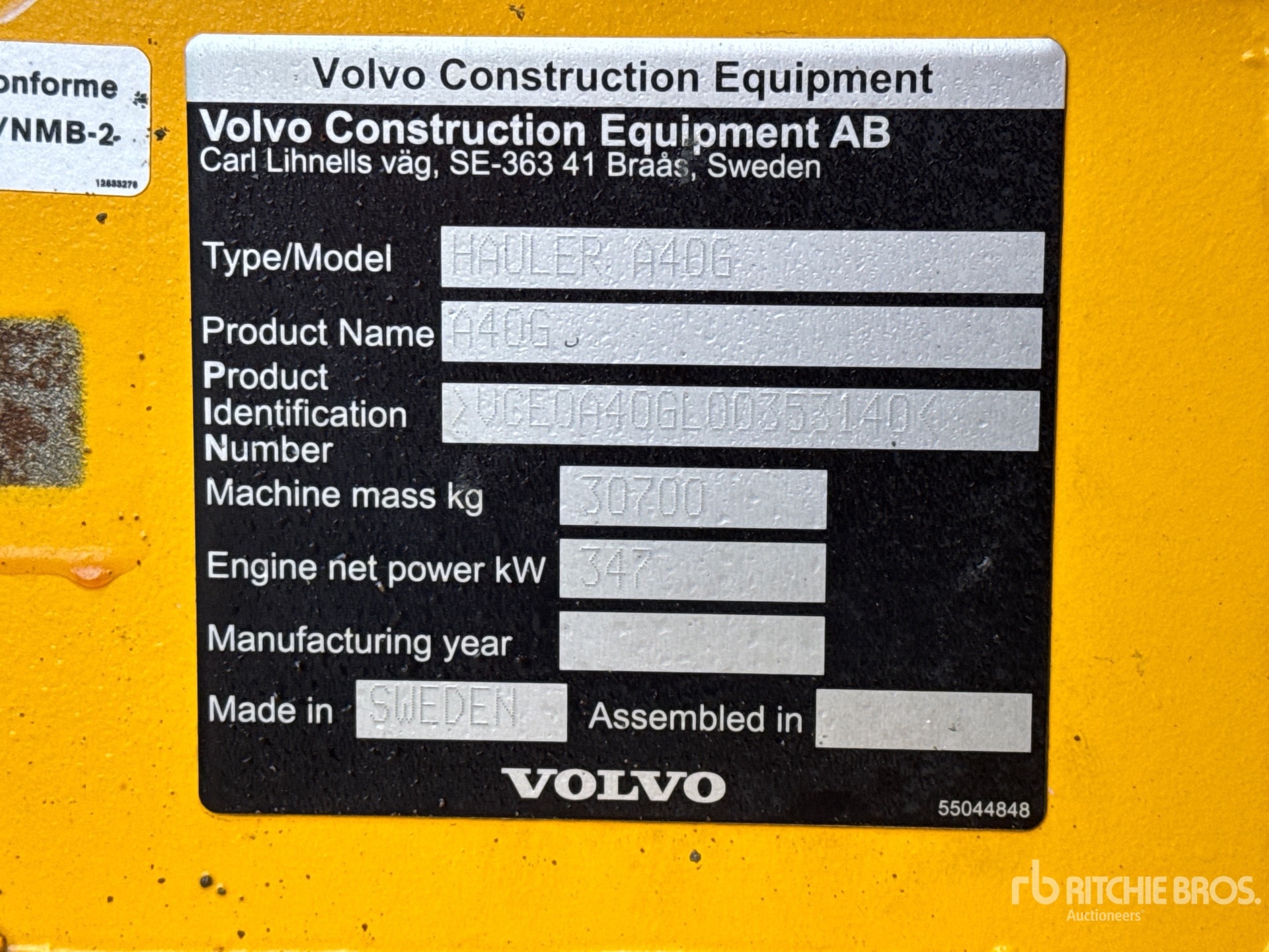 2022 Volvo A40G
