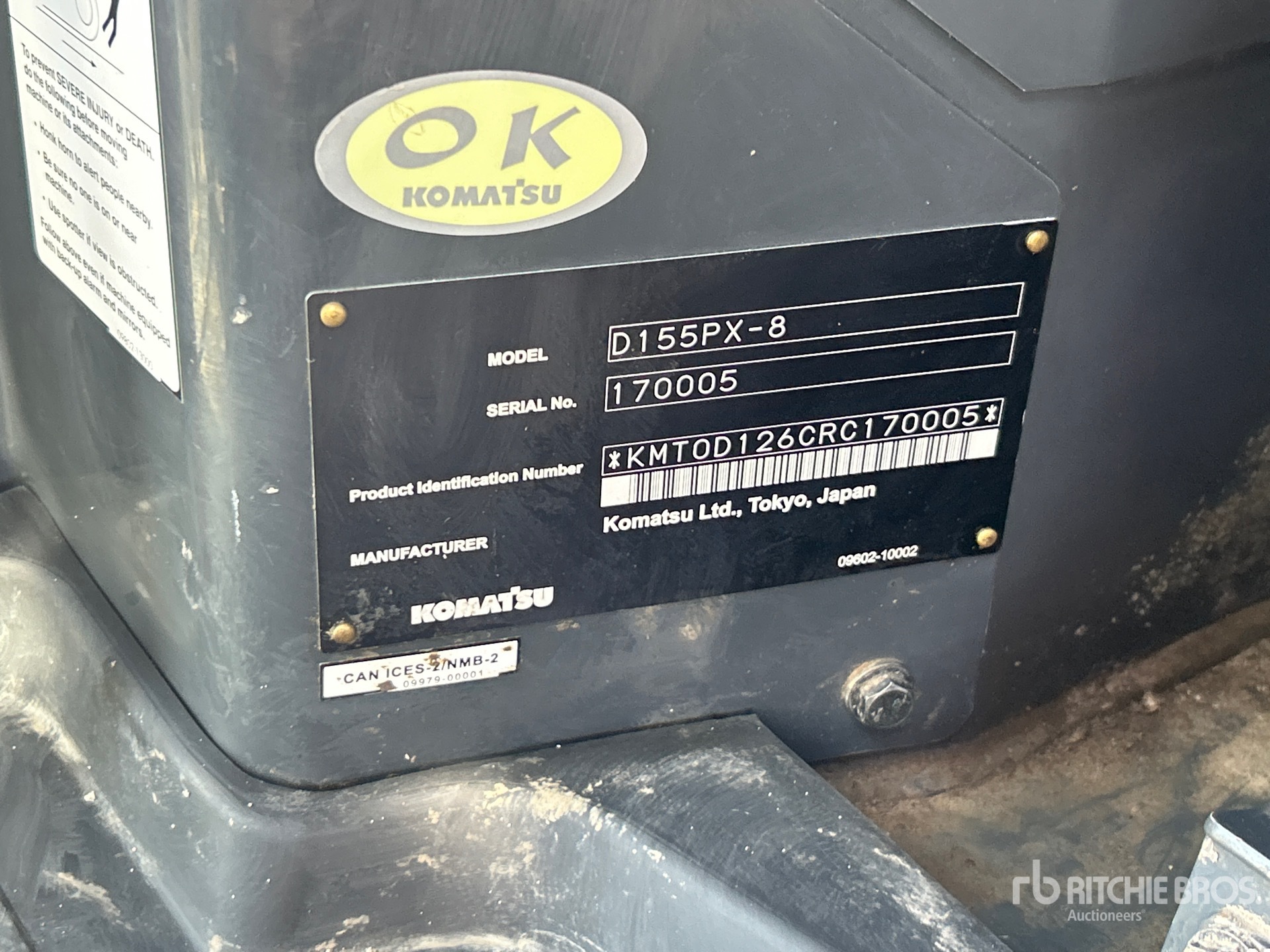 2024 Komatsu D155PX-8