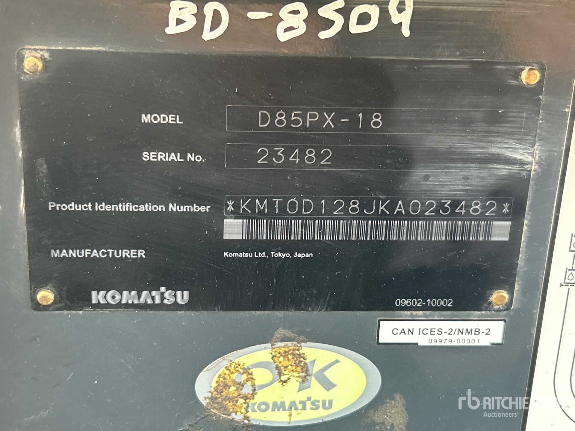 2022 Komatsu D85PX-18