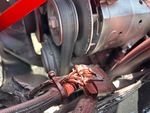 Engine with A/C Compressor
