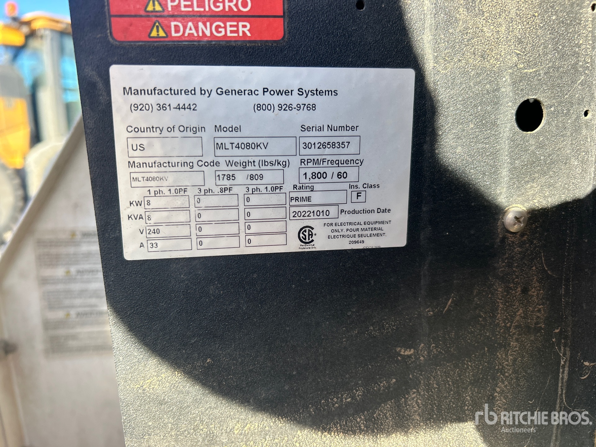 2022 Generac MLT4080KV