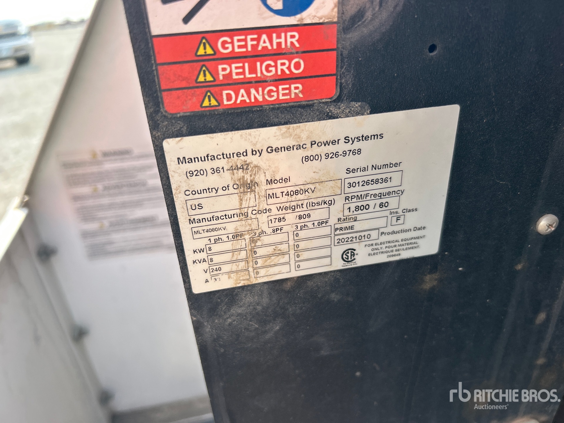 2022 Generac MLT4080KV
