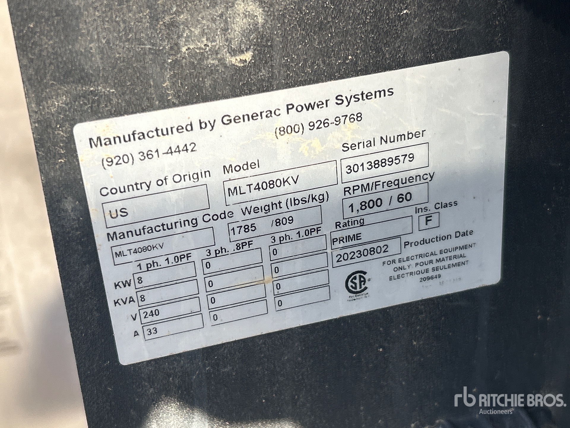 2023 Generac MLT4080KV