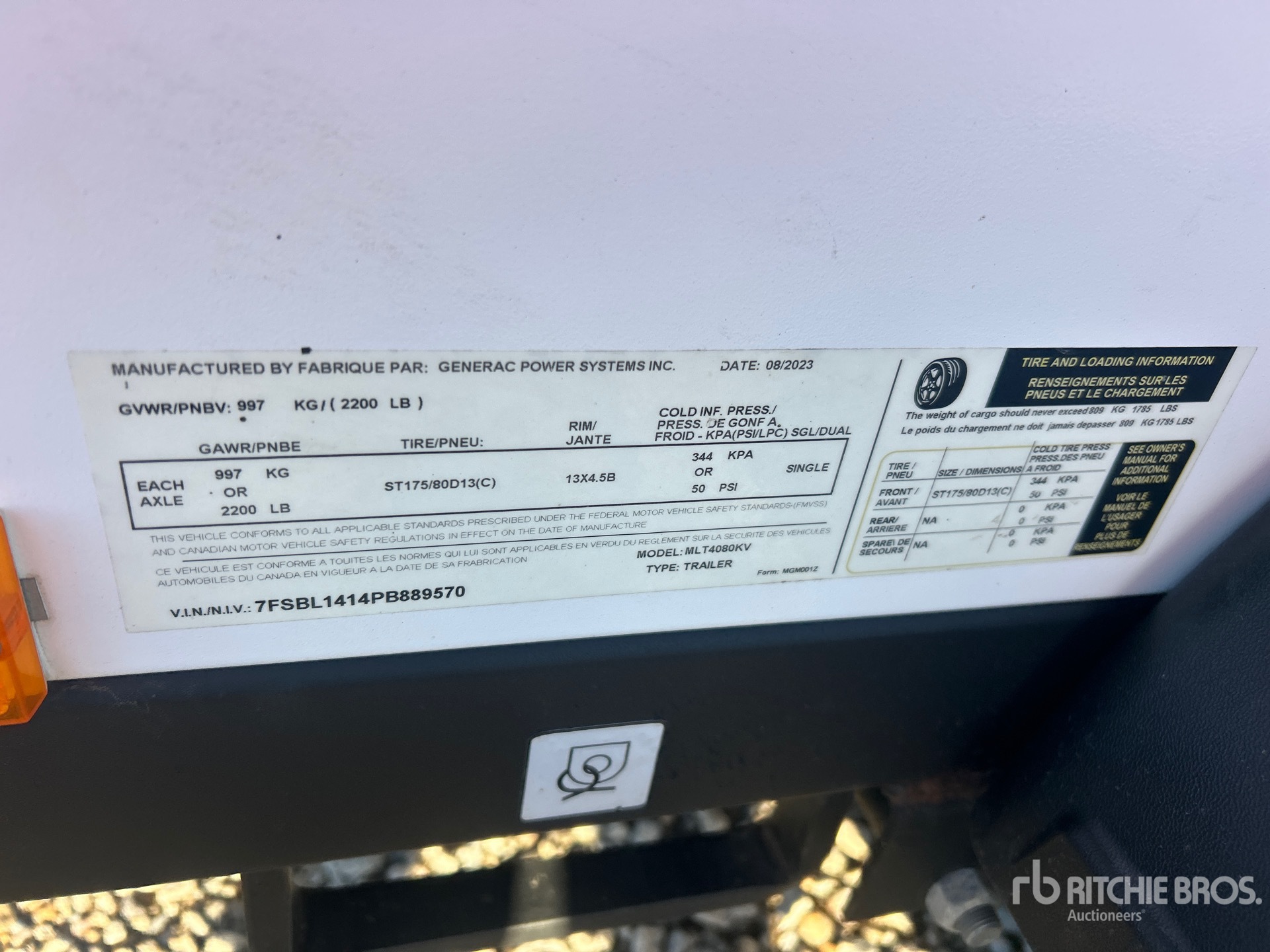 2023 Generac MLT4080KV