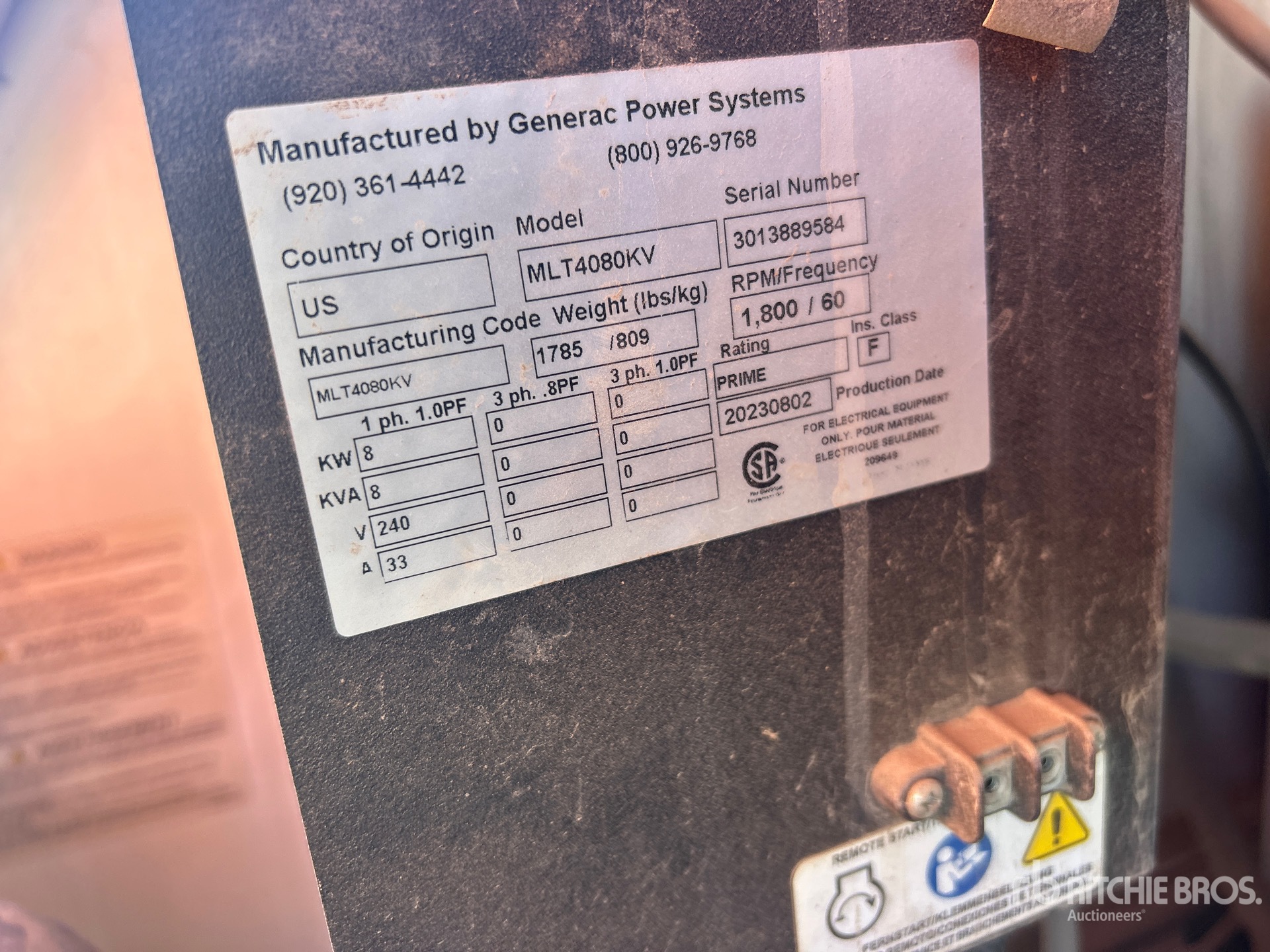2023 Generac MLT4080KV