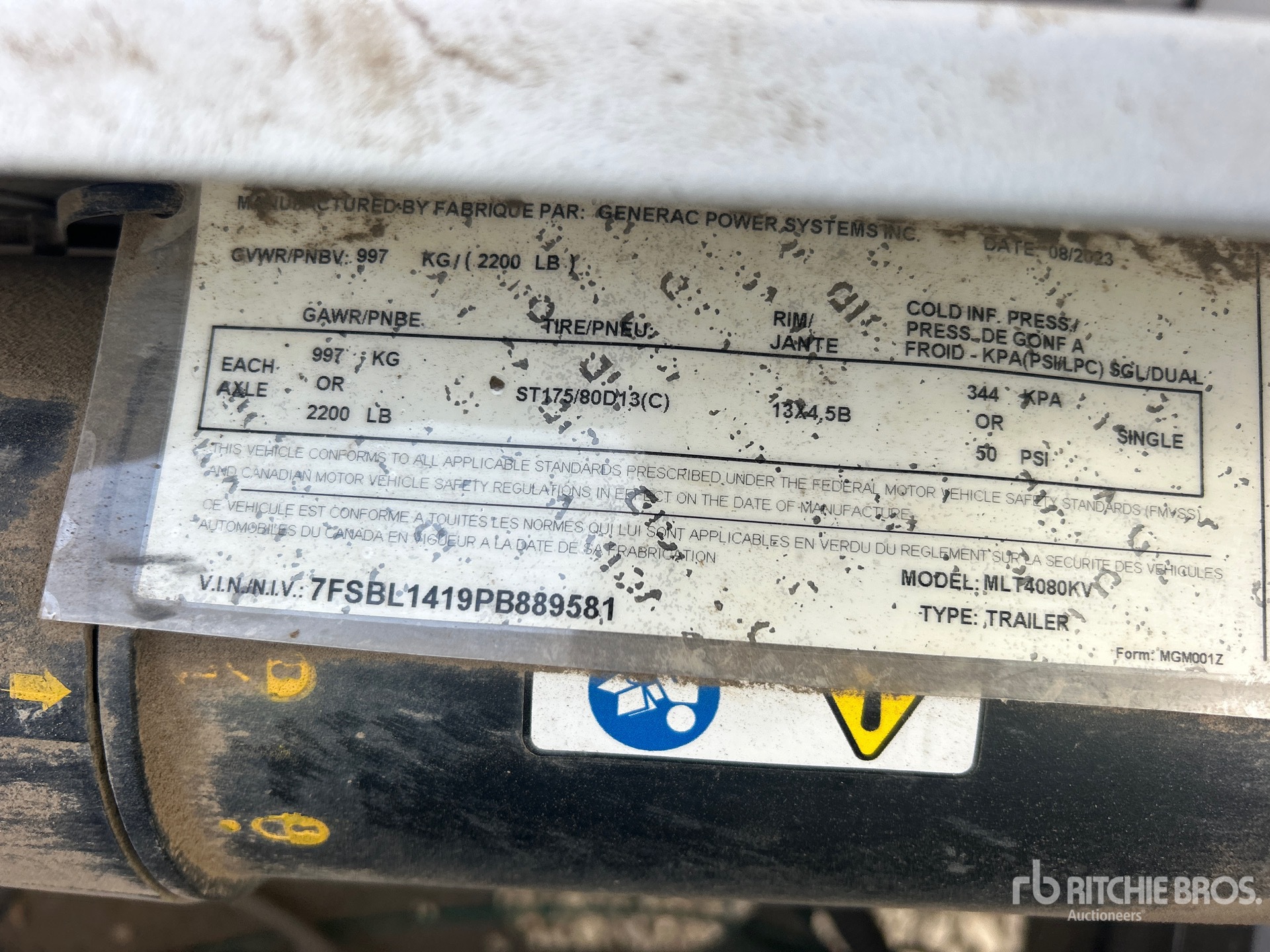 2023 Generac MLT4080KV
