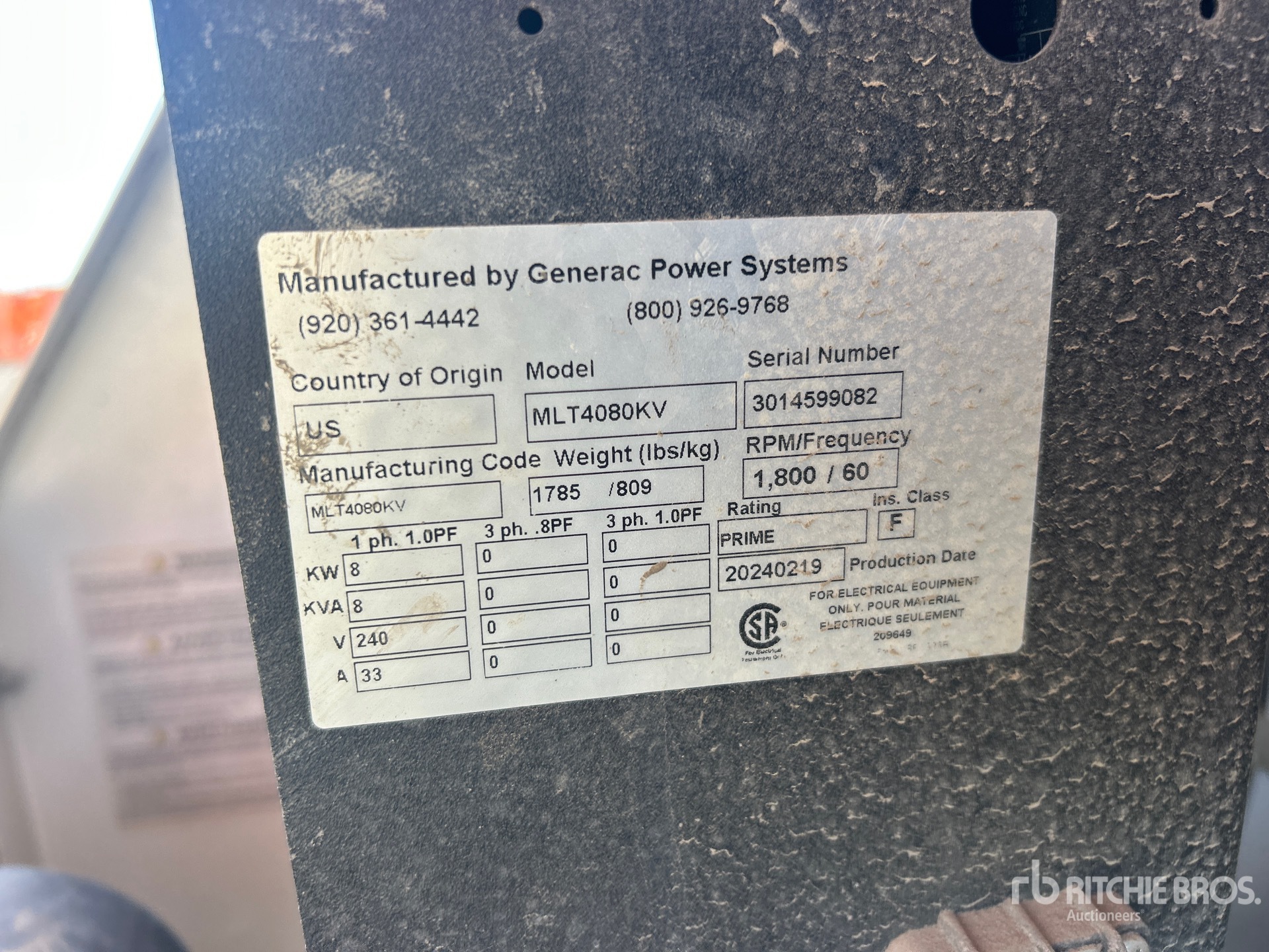 2024 Generac MLT4080KV