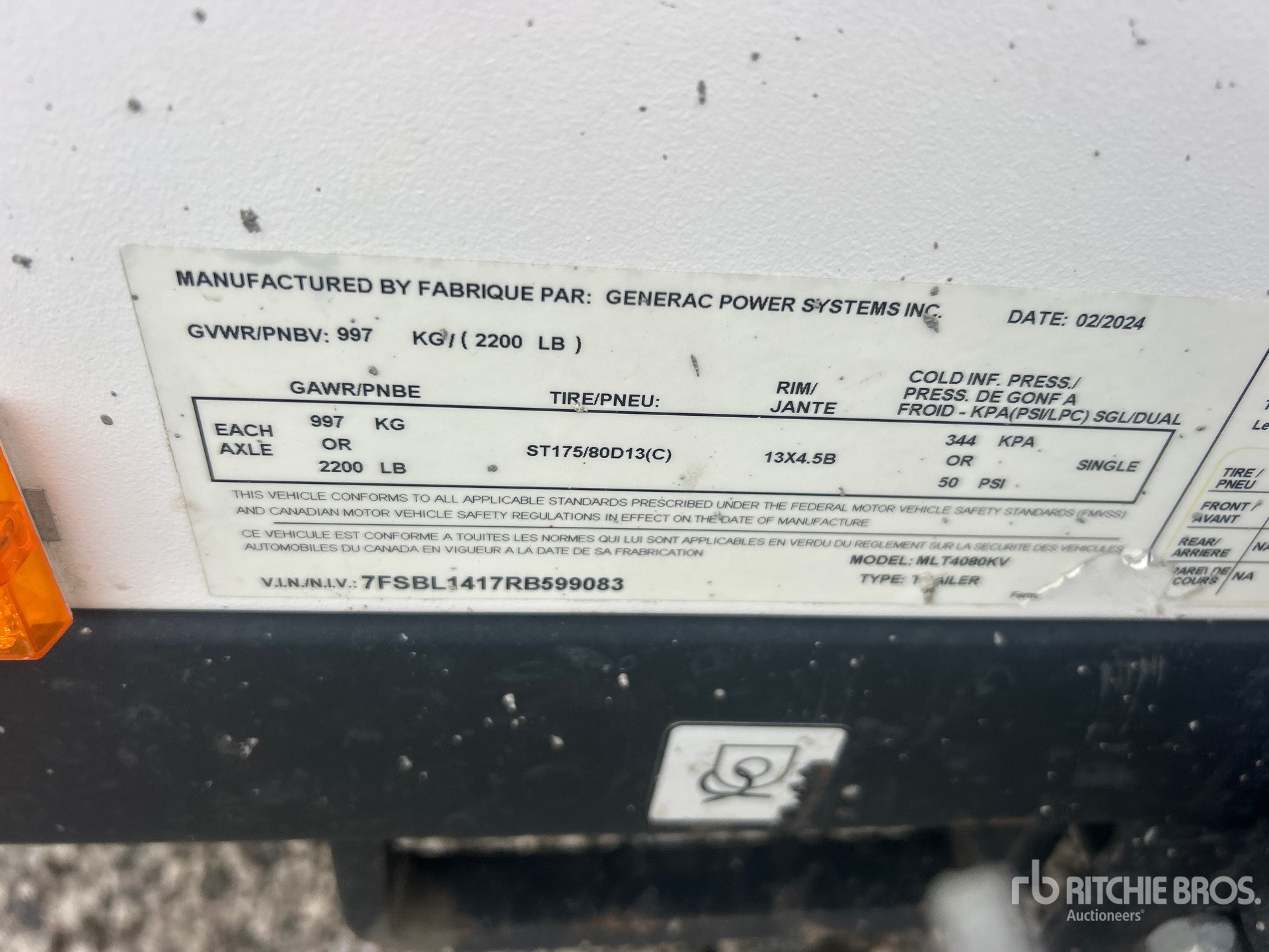 2024 Generac MLT4080KV