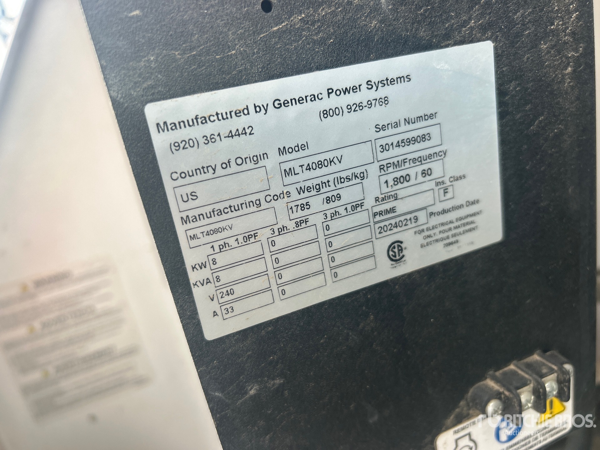 2024 Generac MLT4080KV
