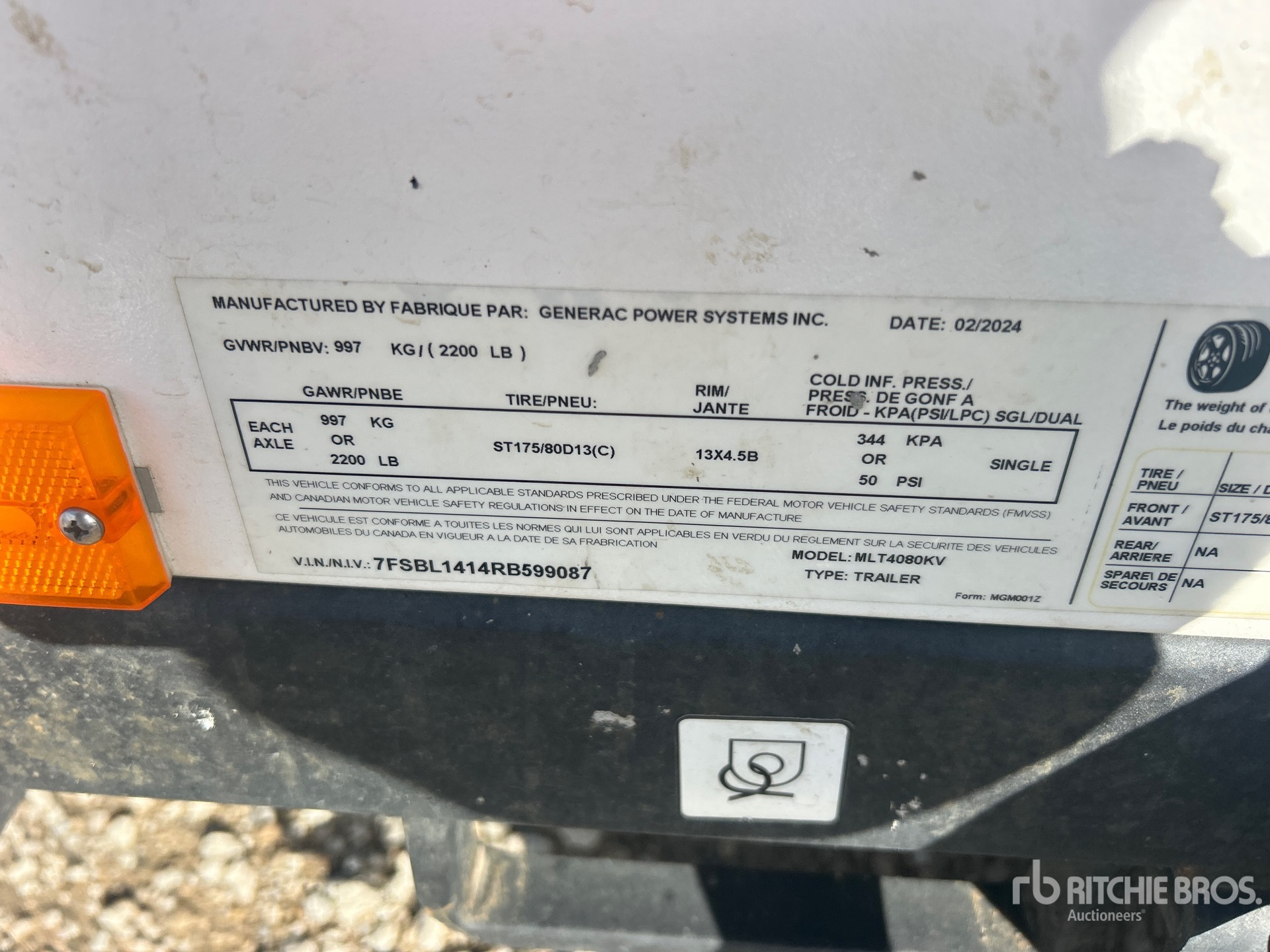 2024 Generac MLT4080KV