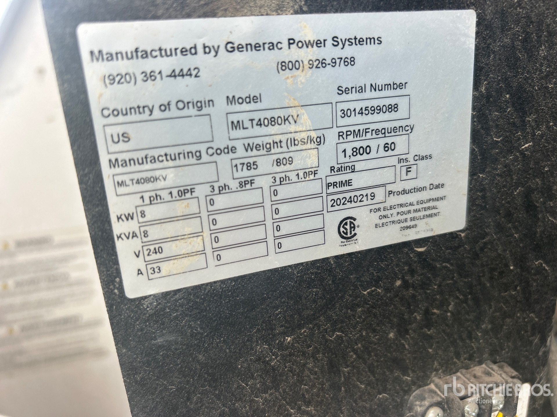 2024 Generac MLT4080KV