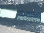 General Appearance with Frame Stamp Serial Number/VIN Photo