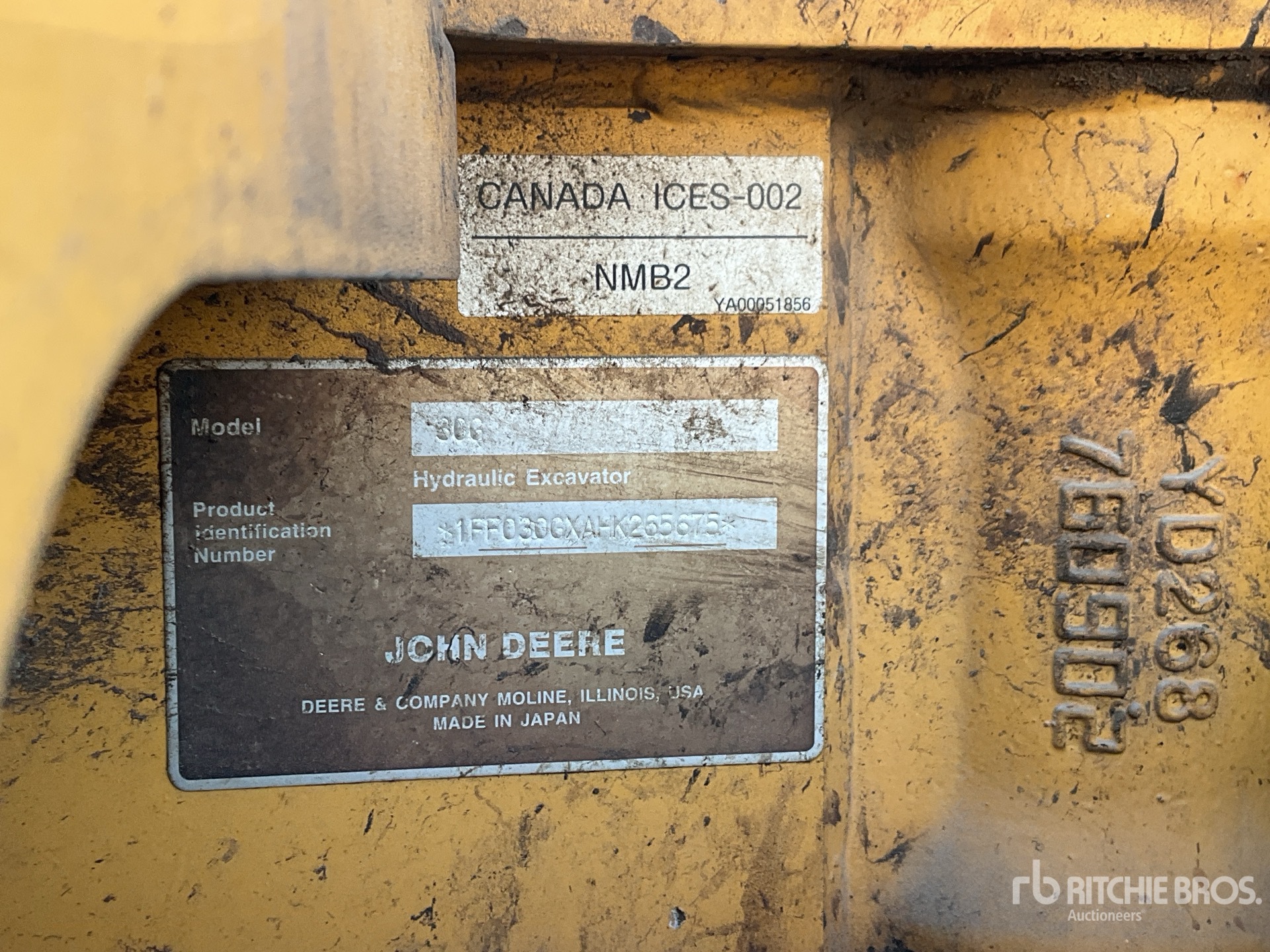 Photo of a 2018 John Deere 30G