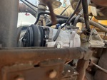 Engine with A/C Compressor