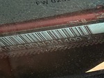 General Appearance with Frame Stamp Serial Number/VIN Photo