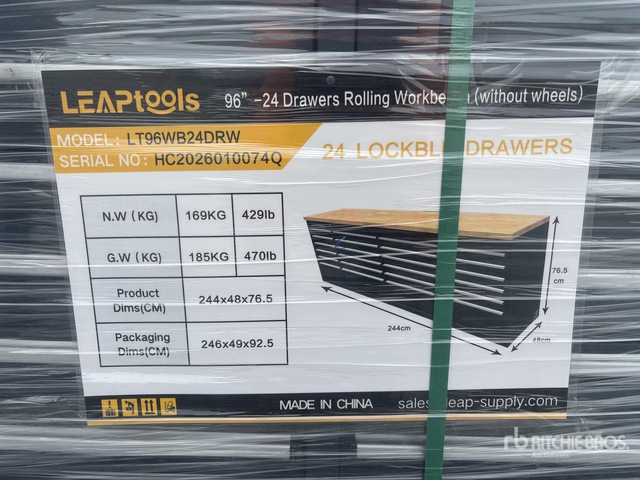 LEAPtools LT96WB24DRW Tool Cabinet