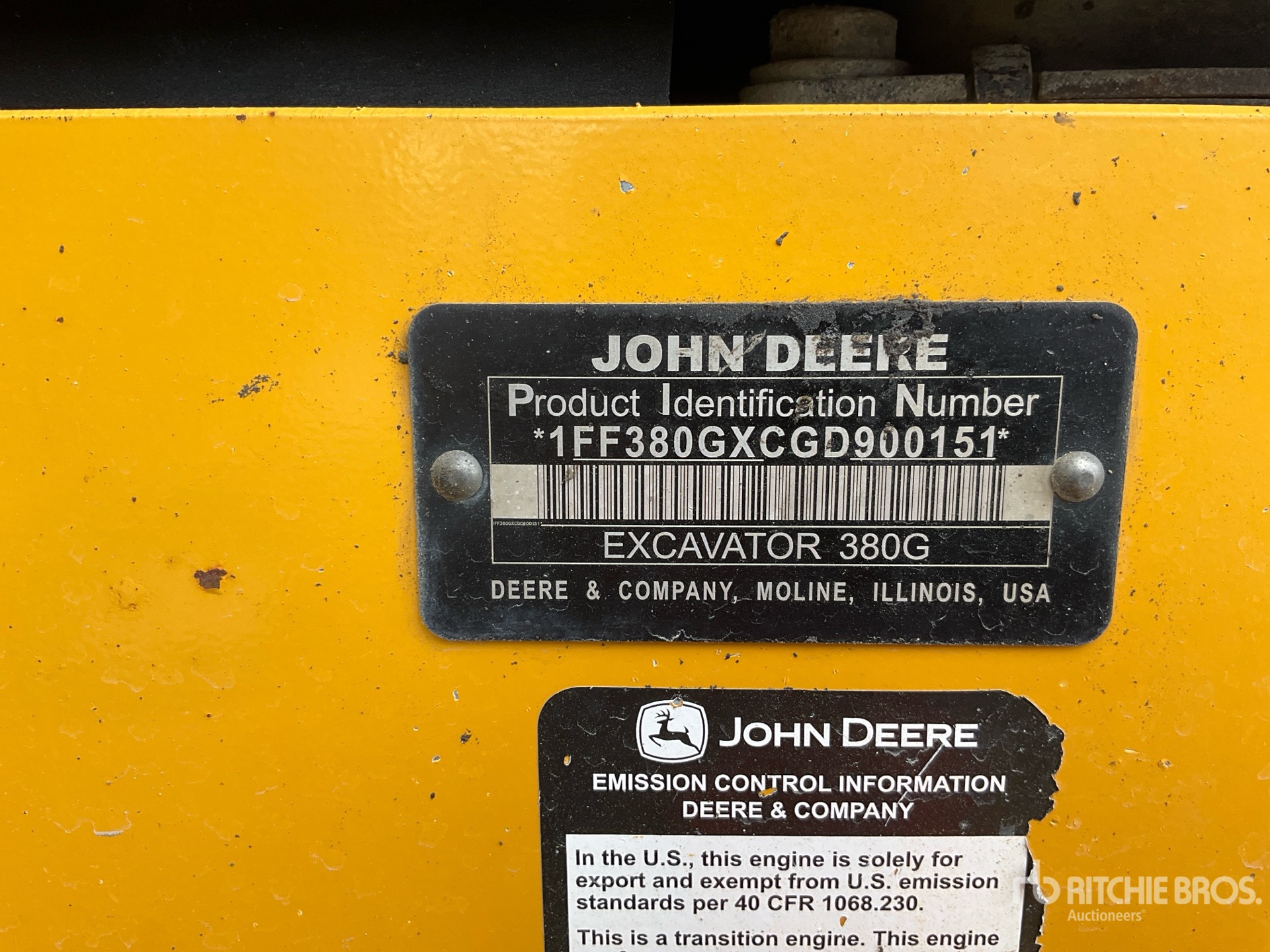 Photo of a 2016 John Deere 380G LC