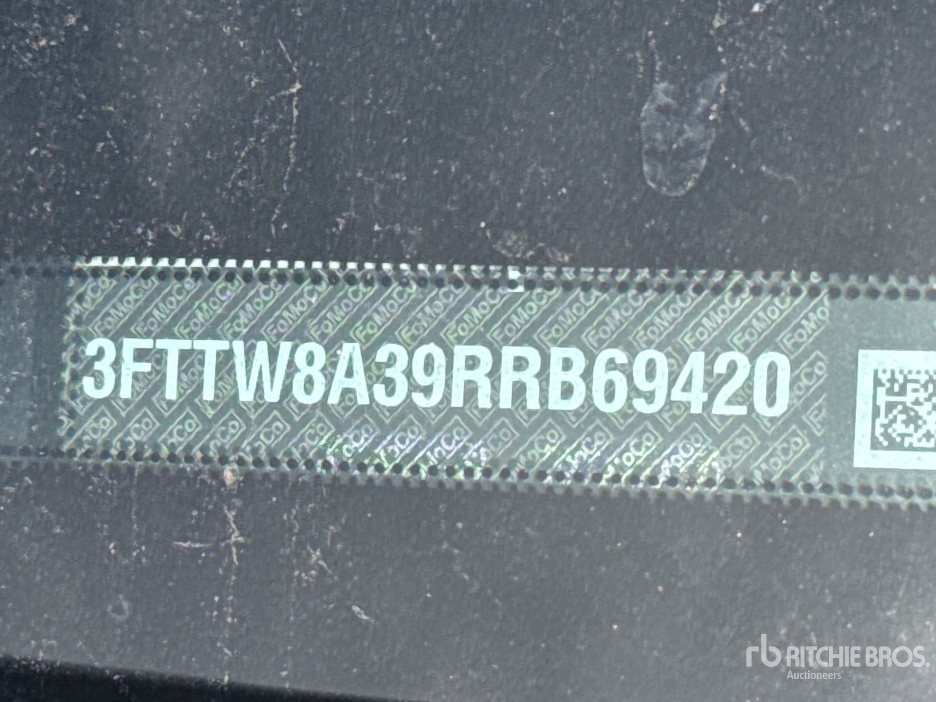 General Appearance with Frame Stamp Serial Number/VIN Photo