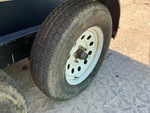 Trailer Chassis with Left Rear Tire