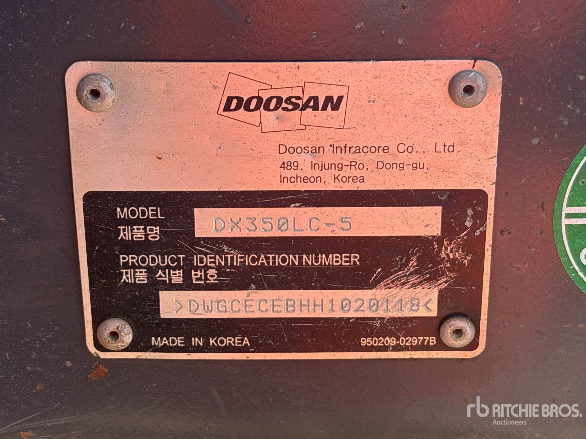 Photo of a  Doosan DX350