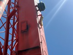 Crane Superstructure with Boom Angle Indicator