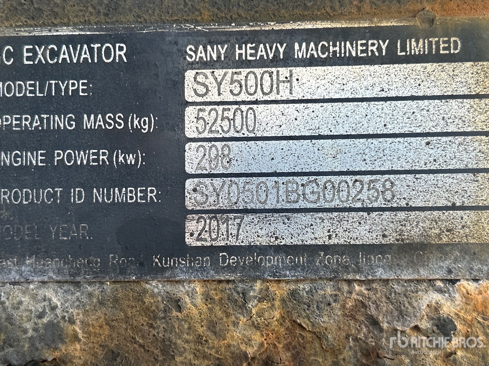 Photo of a 2017 Sany SY500