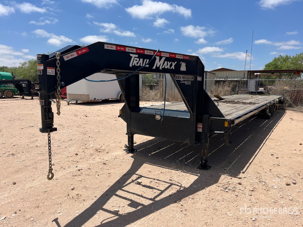 chieko-t.2525-happy　0728 2025 Trail Maxx 40 ft T/A Gooseneck Flatbed Trailer | Ritchie Bros