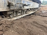 Undercarriage with Left Track Rollers