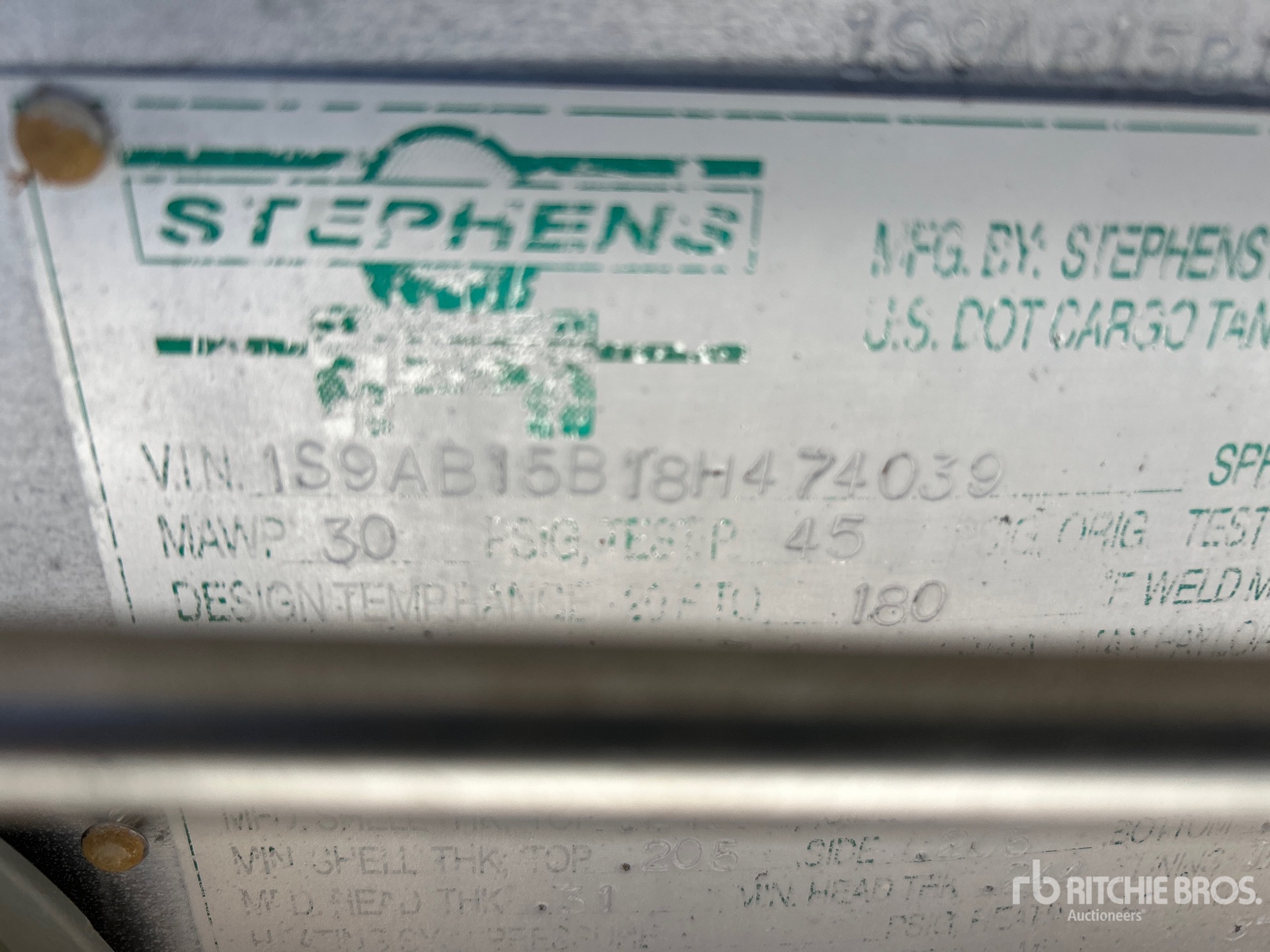Photo of a 2008 Stephens 8820 gal T/A Crude
