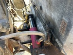 Chassis with Concrete Pump Cylinders