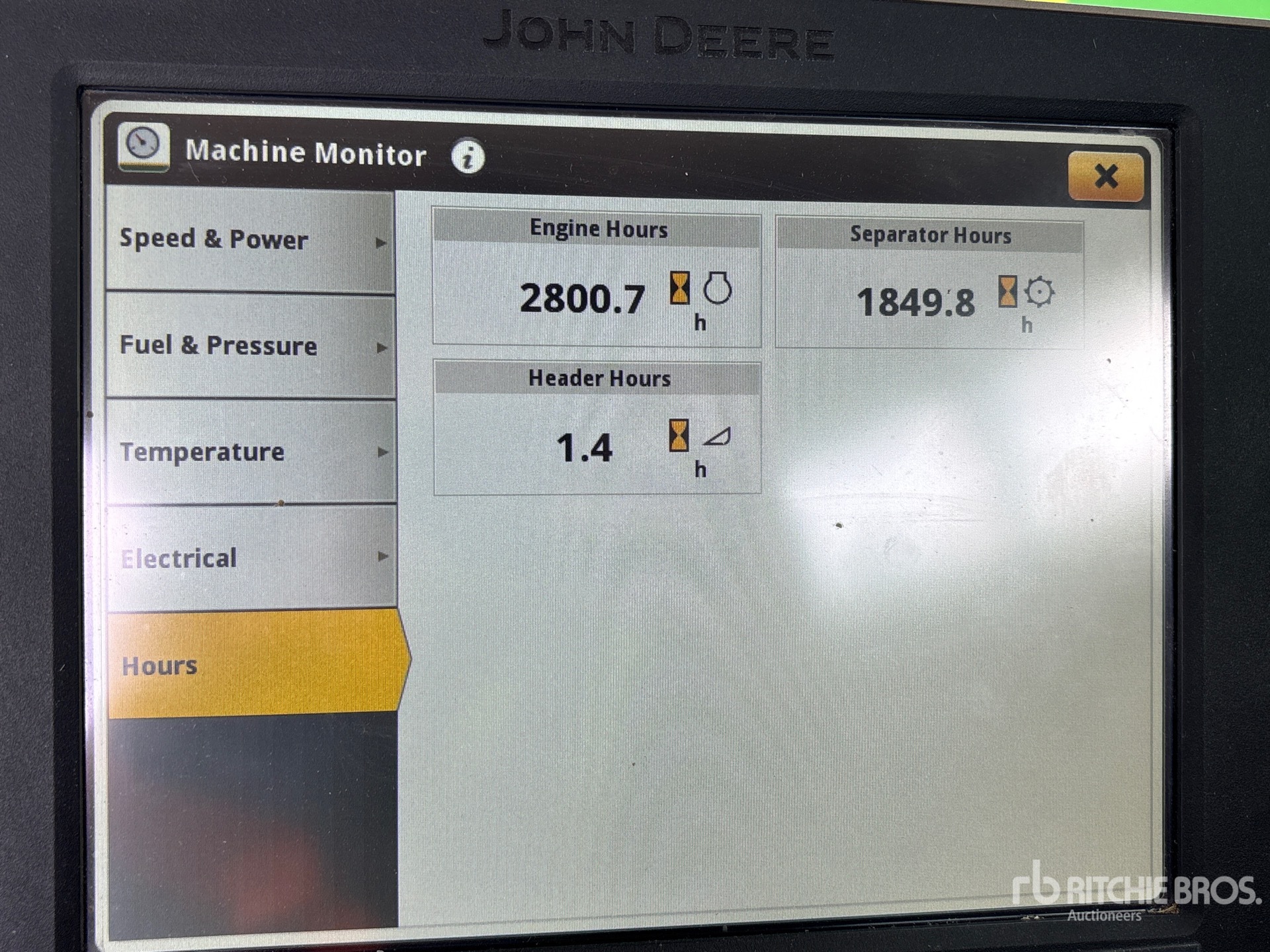 General Appearance with Hour Meter / Odometer