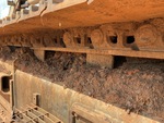 Undercarriage with Left Carrier Rollers