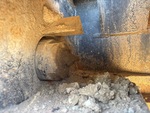 Undercarriage with Left Track Tensioner