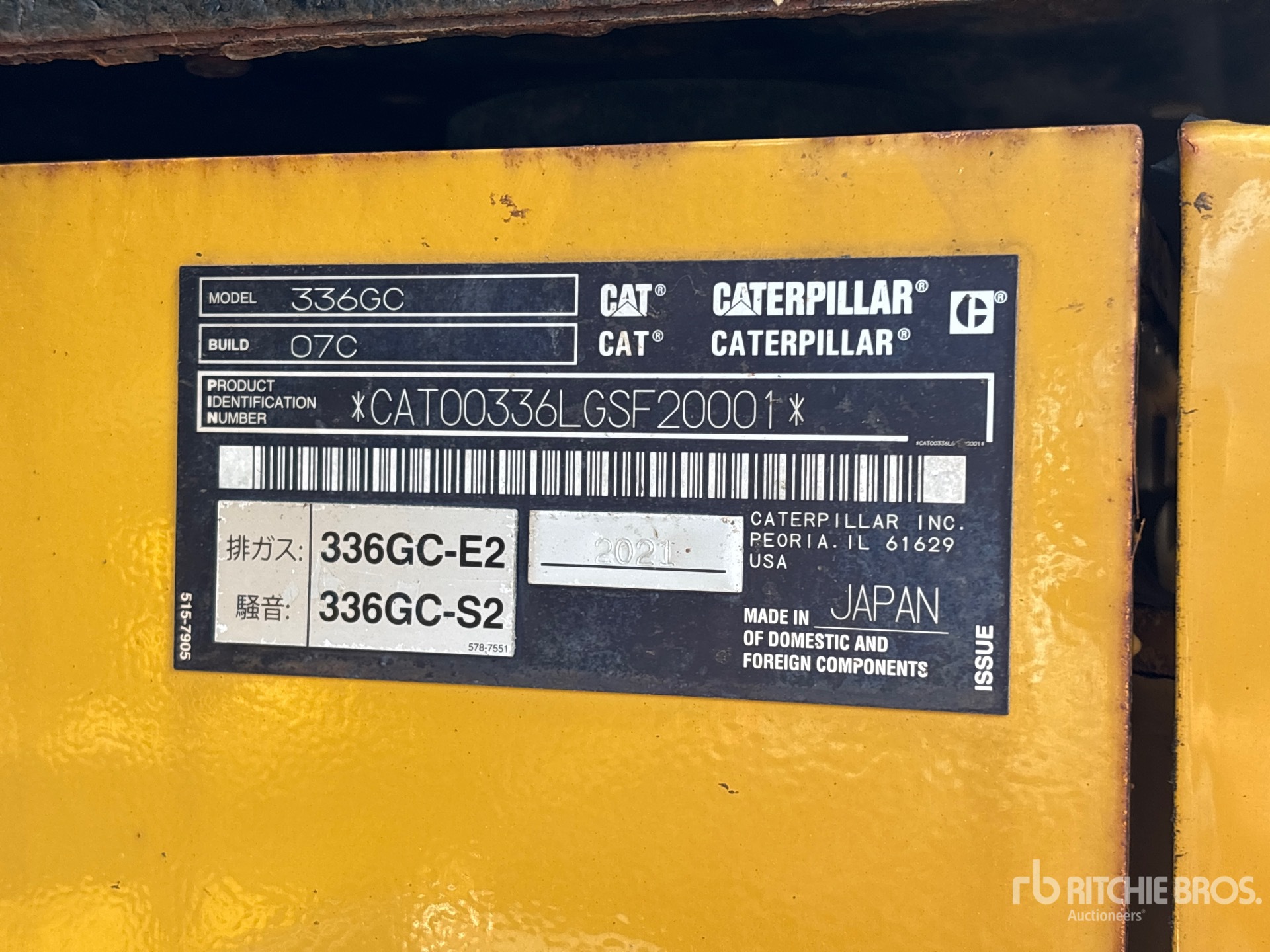 2021 Caterpillar 336 GC