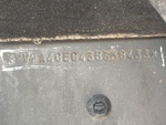 General Appearance with Frame Stamp Serial Number/VIN Photo