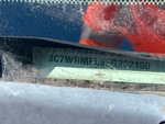 General Appearance with Frame Stamp Serial Number/VIN Photo