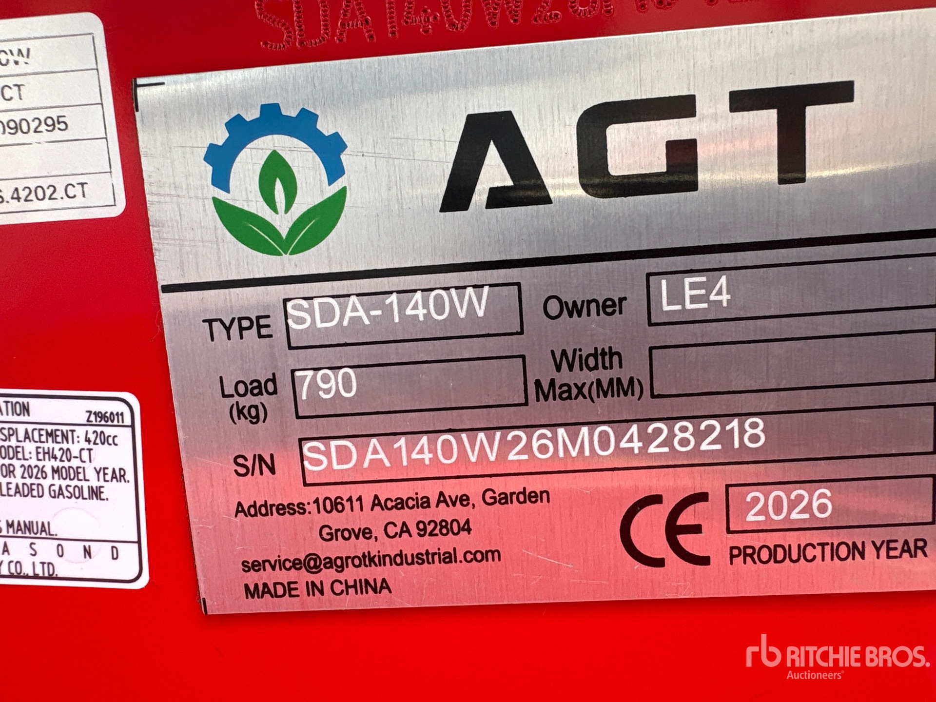 2026 AGT SDA140W