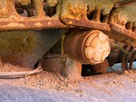 Undercarriage with Left Carrier Rollers