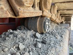 Undercarriage with Right Carrier Rollers