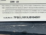 General Appearance with Numéro de série/Numéro d'identification du véhicule automobile
