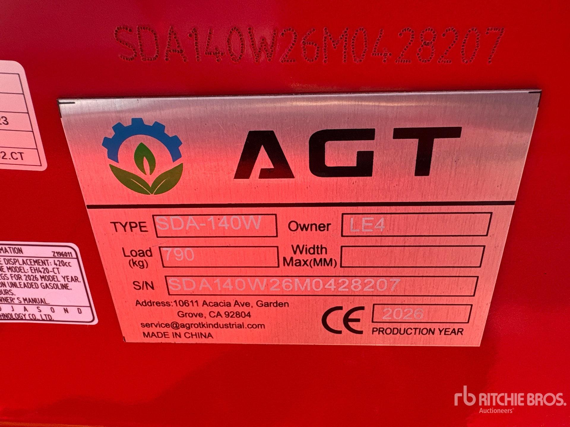 2026 AGT SDA140W
