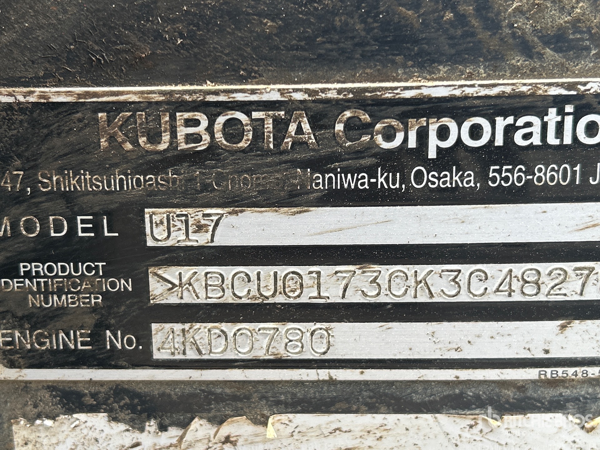 Photo of a 2019 Kubota U17