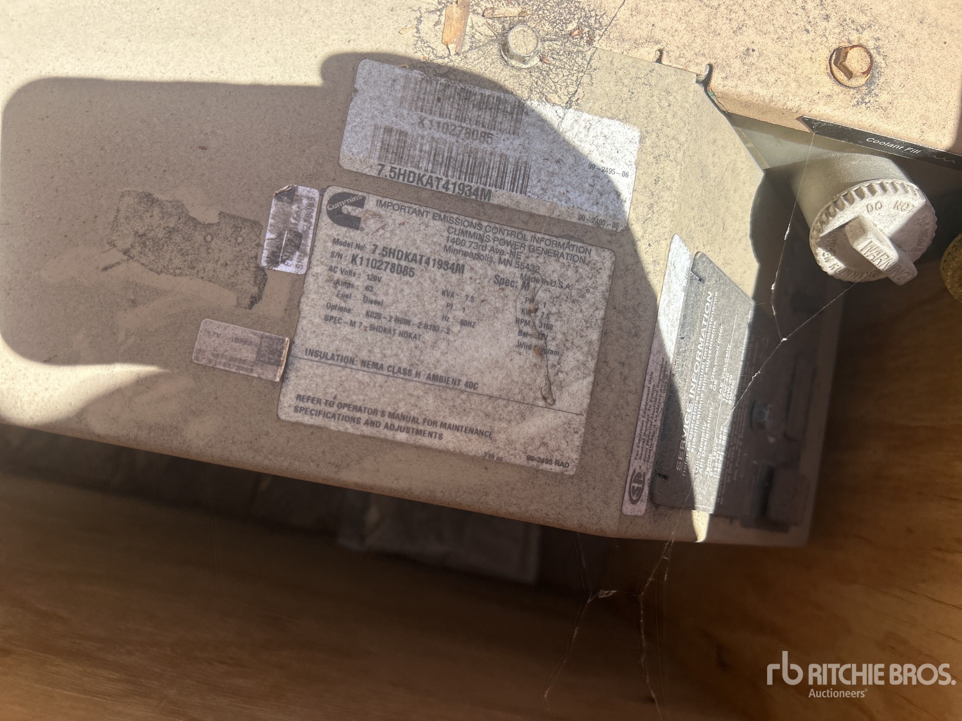 Photo of a  Onan QD 7500 7.5HDKA
