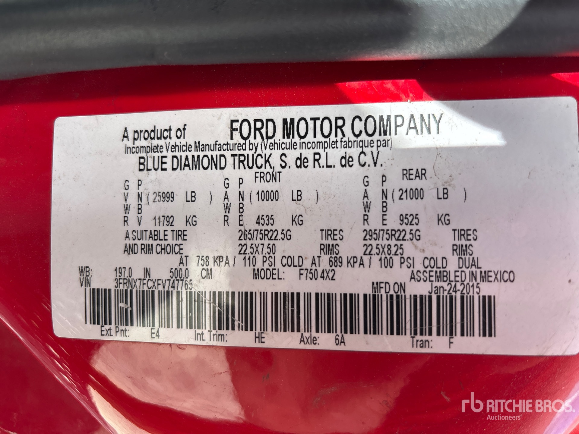 Photo of a 2015 Ford F-750