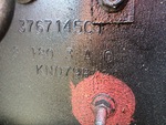 General Appearance with Frame Stamp Serial Number/VIN Photo