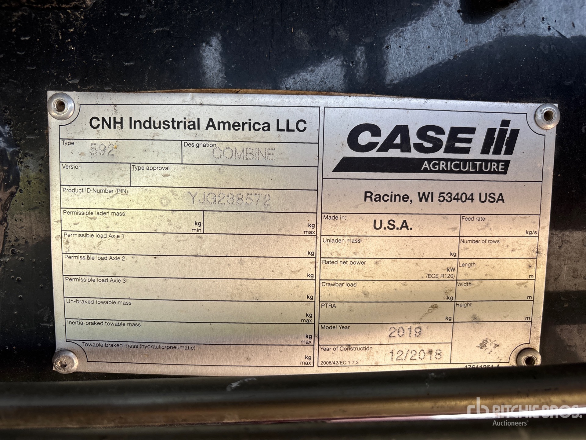2018 Case Ih 9250
